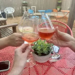 Cheers to good friends and good wine!
