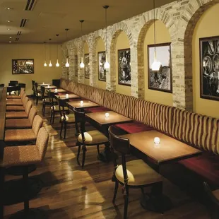 seating and art on the walls