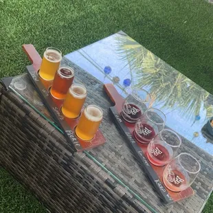 Wine &amp; beer flight