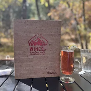 Heartwarmer- mulled wine with cranberry and lemon!