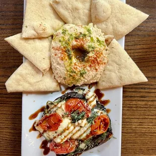Portobello Mushroom and Hummus