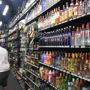 New liquor shelves