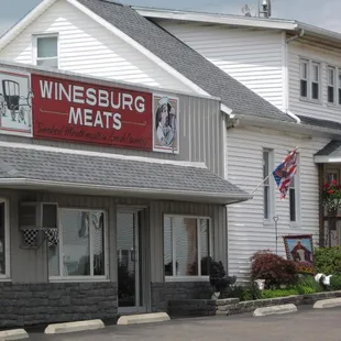 the front of the restaurant