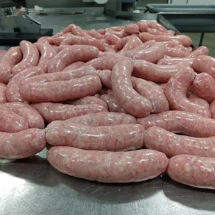 Fresh locally sourced pork brats