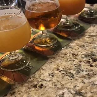 Seasonal beer samples