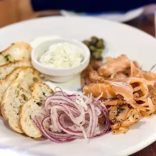 Dill and Juniper cured Salmon