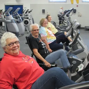 WRC Fitness Center Members enjoying their workout!