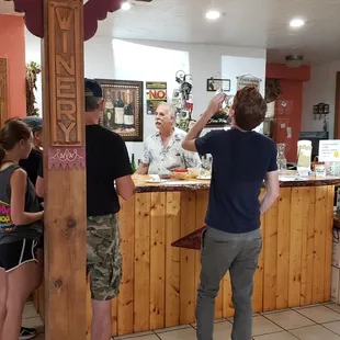 Meeting John for the tasting