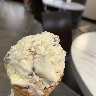 Night &amp; Day Flavored Ice Cream on a Waffle Cone