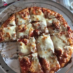 Bacon and pepperoni pizza!
