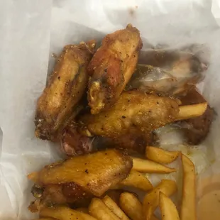 Lemon pepper honey garlic.