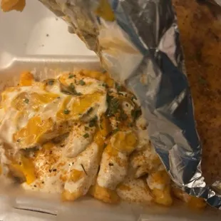 Ranch Cajun cheese fries