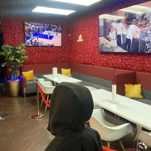 My kids head and Rose wall