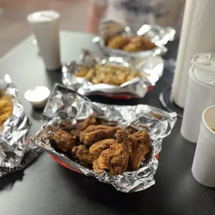 Bama rub and cheese ranch fries.