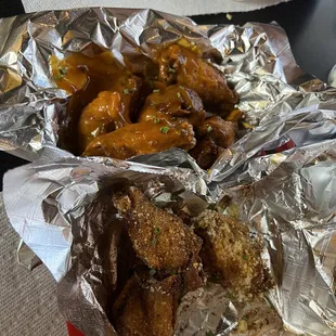 Spicy Garlic Parmesan and Hot Honey