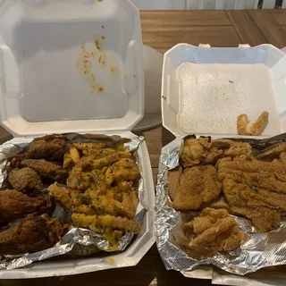 fish and shrimp dinner