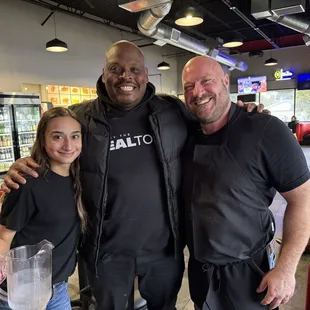 Sean (right, owner,and Chelsea) are amazing at what they do and creative with their food!