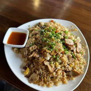 Spicy Sticky Pork Fried Rice