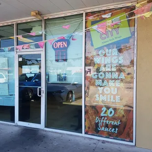 the front of the store
