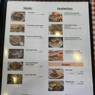 Menu, page 3