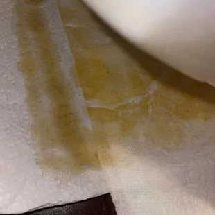 More grease dripping through the box