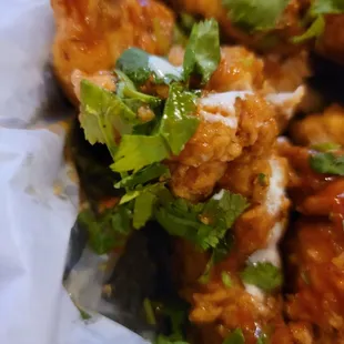 Cilantro lime wings