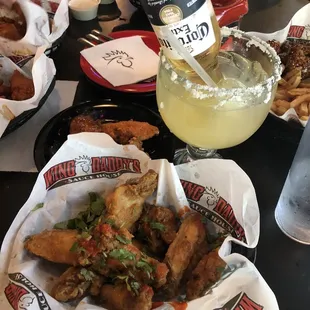 chicken wings and fried chicken, food