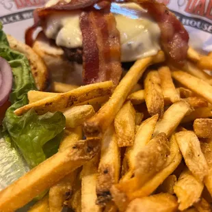 Barbecue bacon burger