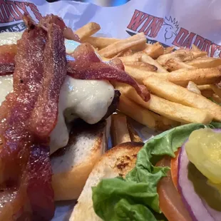 Barbecue bacon burger