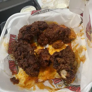 Burnt honey hot strips