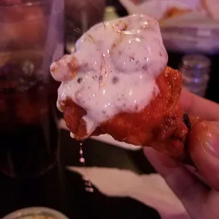 chicken wings and fried chicken, food