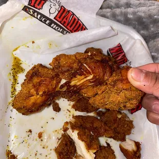 a plate of fried chicken