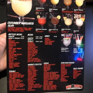 the menu