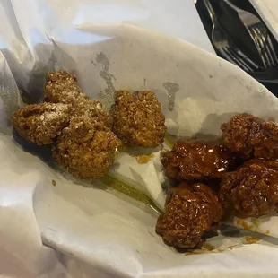 Garlic parm and honey bbq