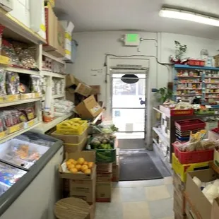a view of a grocery store