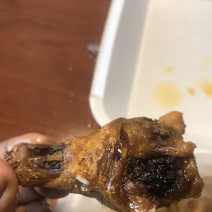 Burnt wings