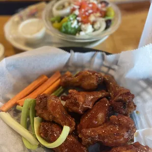 Lemon-yaki wings - yum  (not the super hot version) there were spicy but not overly spicy.