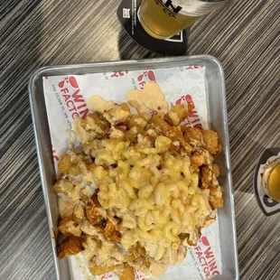 Buffalo Mac &amp; Cheese Tots w/ Chipotle Sauce