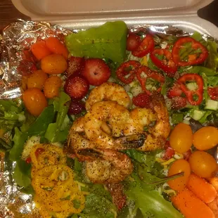 Grilled Shrimp Salad