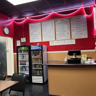 the inside of the restaurant