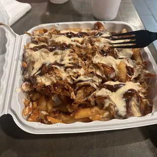 Pulled pork fries