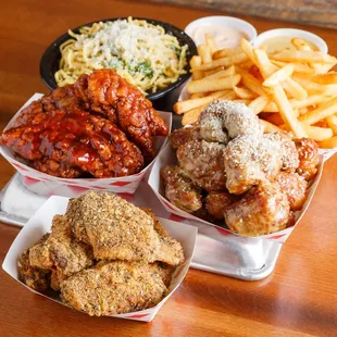 chicken wings, fried chicken wings, poultry, bbq chicken, chicken, chicken wings and fried chicken, food, bbq wings, fried chicken