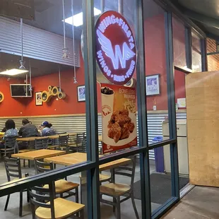 the inside of the restaurant