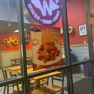 the inside of a restaurant