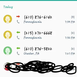 Harassing calls from Wing Hing on Edgemont Ave in Brookhaven PA all because I wanted to cancel a portion of my order.