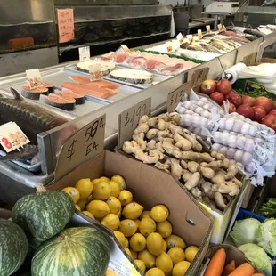 a variety of fruits and vegetables