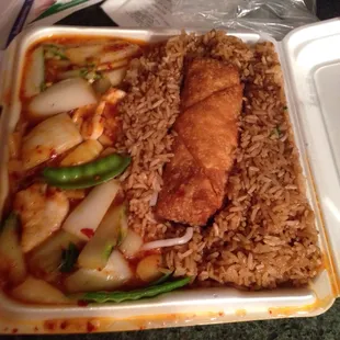 Gai Kow (spicy chicken). So good