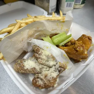 Garlic parm &amp; golden bbq