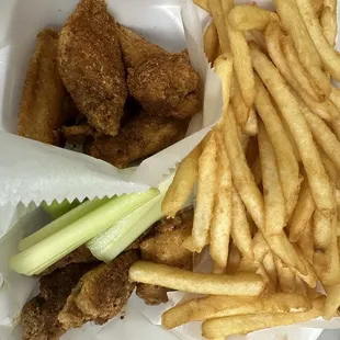 Cajun and Old bay wings