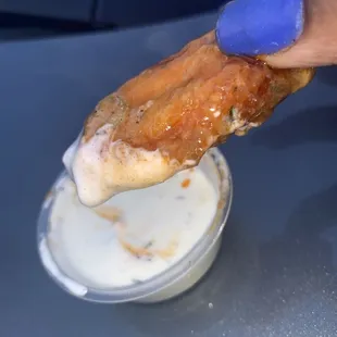 Dipped in ranch